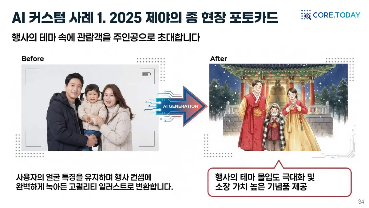 커스텀 사례: 2025 제야의 종 현장 포토카드