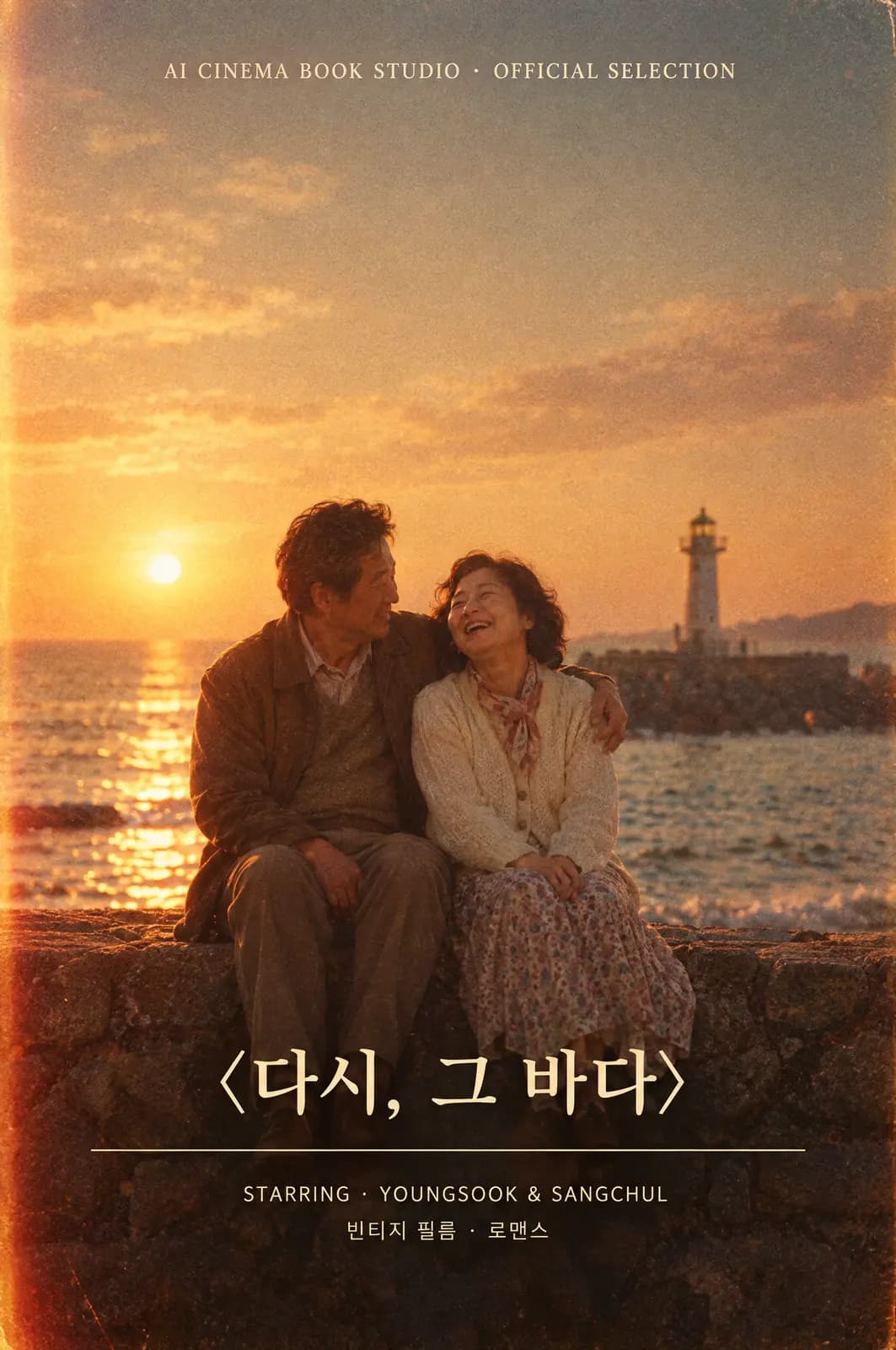 AI 영화 포스터 〈다시, 그 바다〉