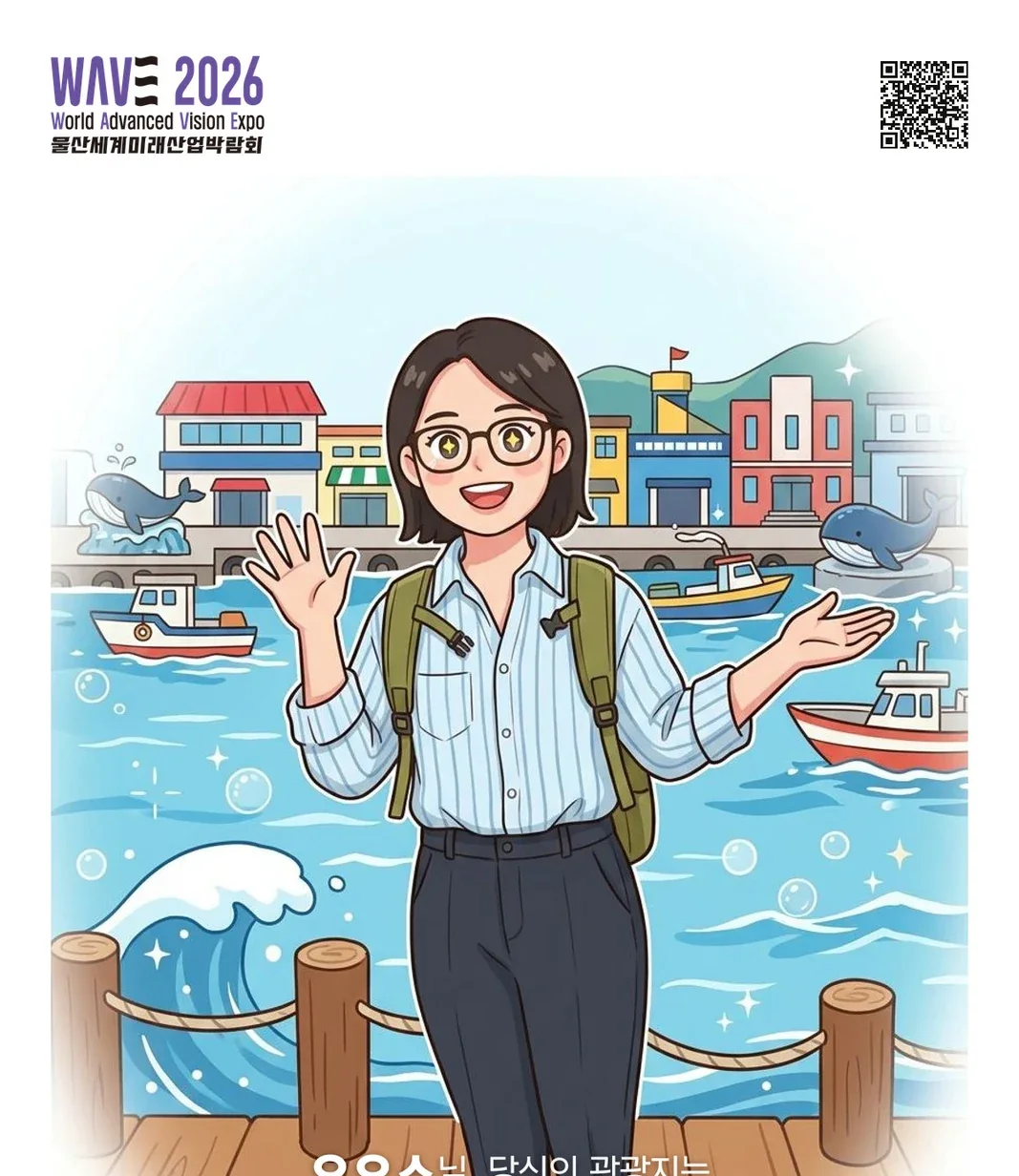 WAVE 2026 AI 포토카드 결과물: 장생포 항구