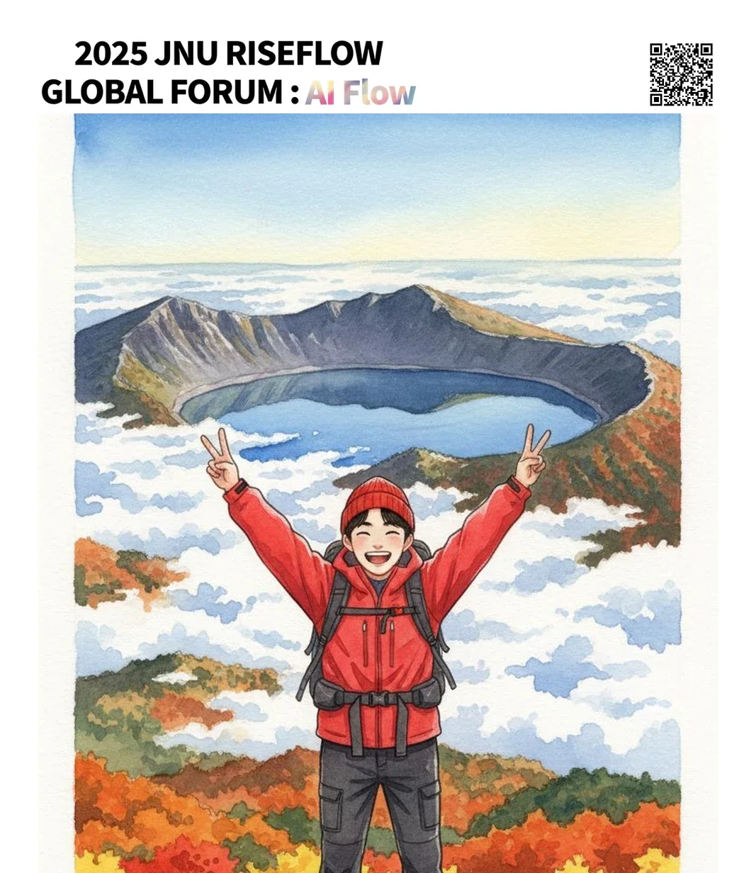 한라산 배경 포토카드
