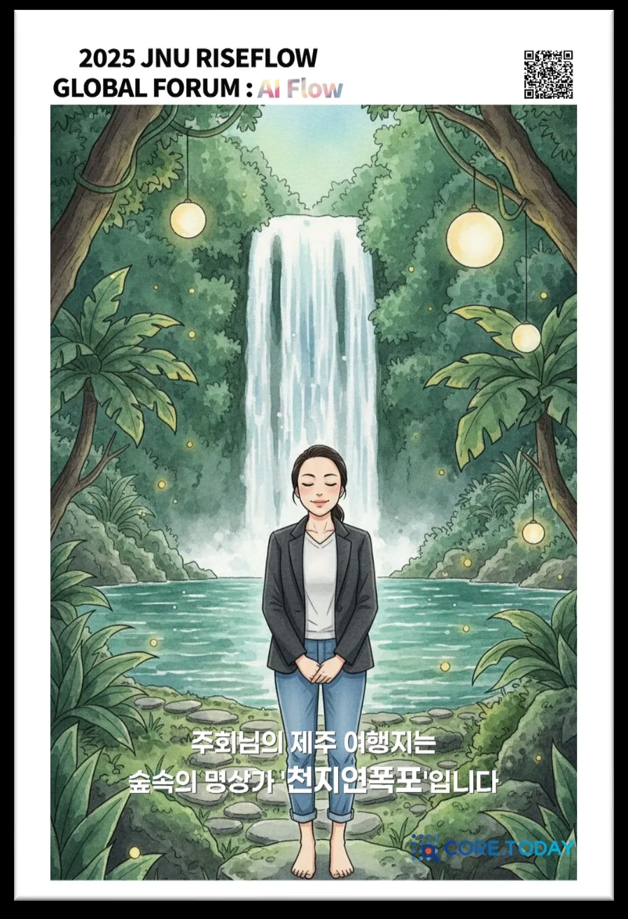 JNU RISEFLOW 자연 배경 포토카드 결과물